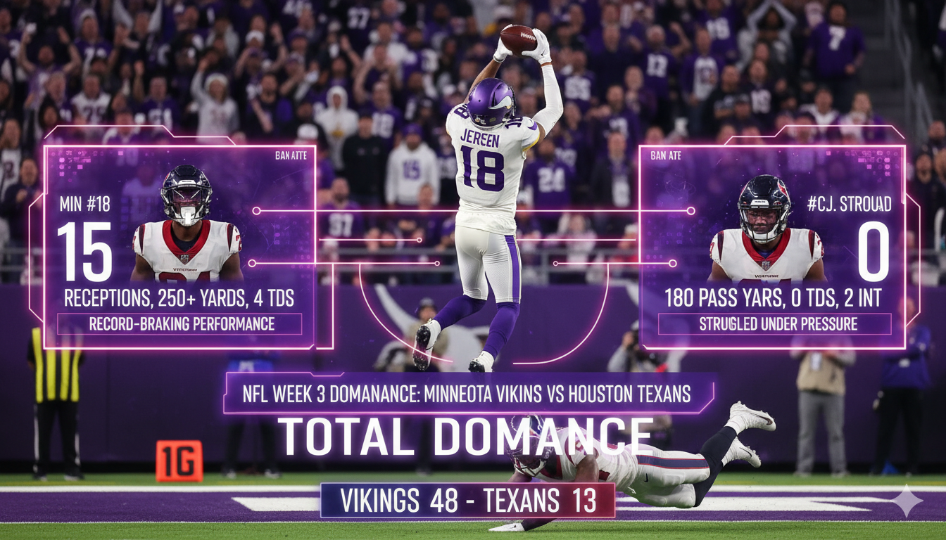 Minnesota Vikings vs Houston Texans Match Player Stats